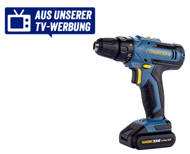 WORKZONE(R) Li-Ion-Akku-Bohrschrauber 16 V
