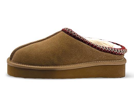 Serra Ladies Genuine Suede Platform Clog