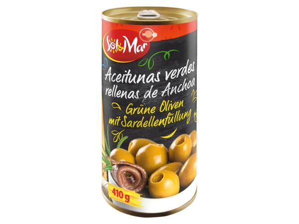 Gefüllte grüne Oliven