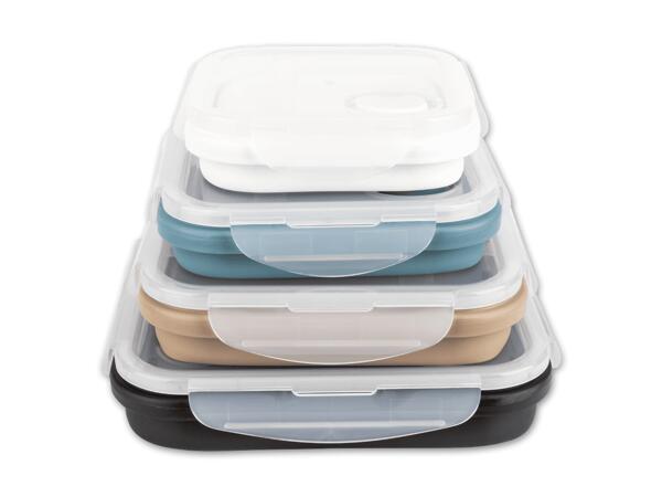 Faltbares Frischhaltedosen-Set, 4-teilig
