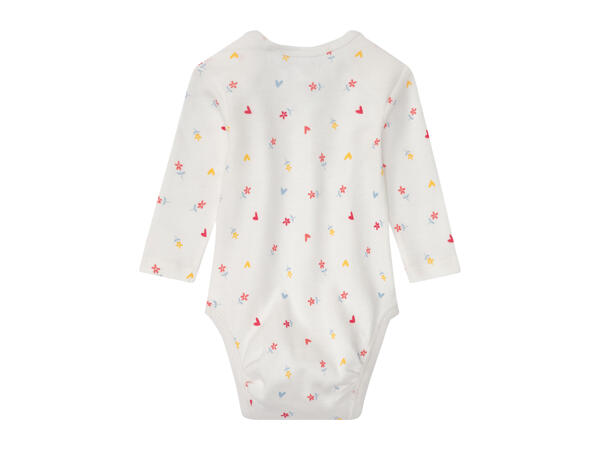 Lupilu Baby Long - Sleeve Bodysuits - 3 pack