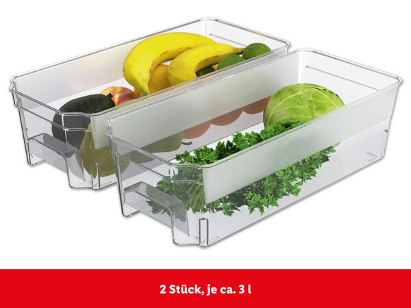 Kühlschrank-Organizer, 1 oder 2 Stück