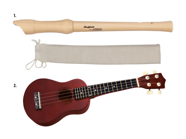 Sopranblockflöte/​Ukulelen-Set