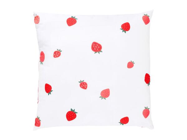 LIVARNO Water-Resistant Outdoor Cushion With Strawberry Pattern