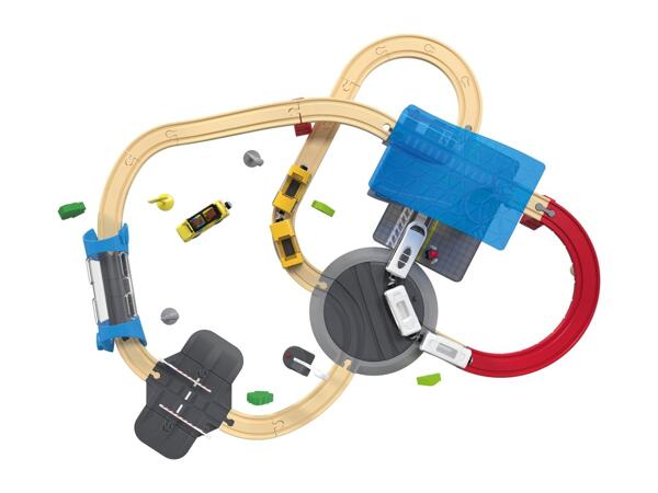 Playtive Wooden Railway Set