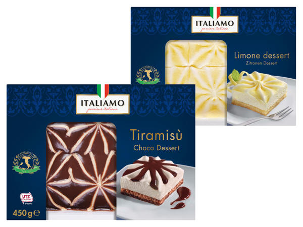 ITALIAMO Schokoladen-Tiramisù oder Zitronendessert