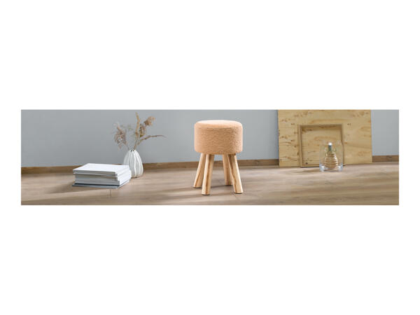 Livarno Home Faux Fur Stool