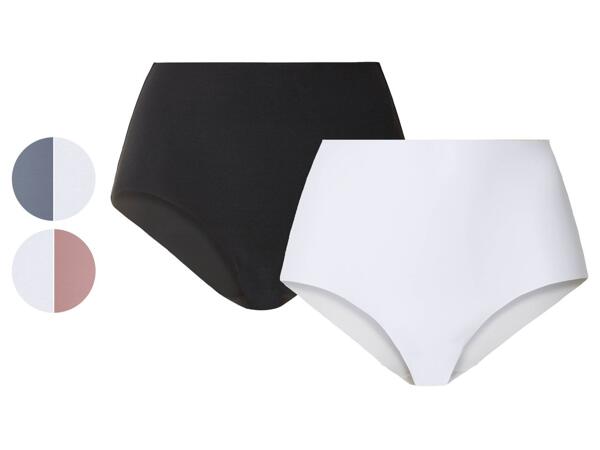 Ladies' control briefs, 2 pieces