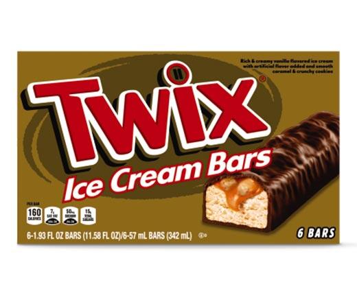 Twix 
 Ice Cream Bars