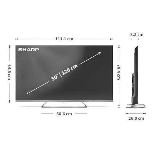 SHARP 50" (126 cm) 4K UHD QLED Mini Led 50JP7265E Google TV™