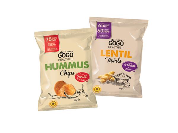 Gogo Hummus Chips or Lentil Twirls
