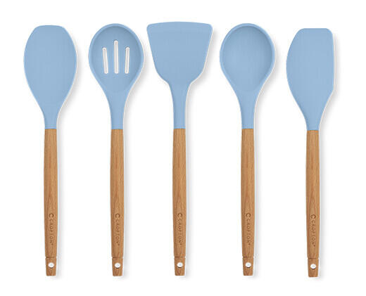 Crofton Wood & Silicone Utensil Set