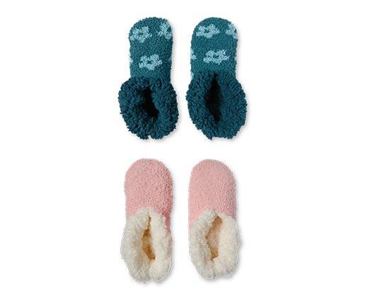 Serra Ladies 2 Pack Slipper Socks