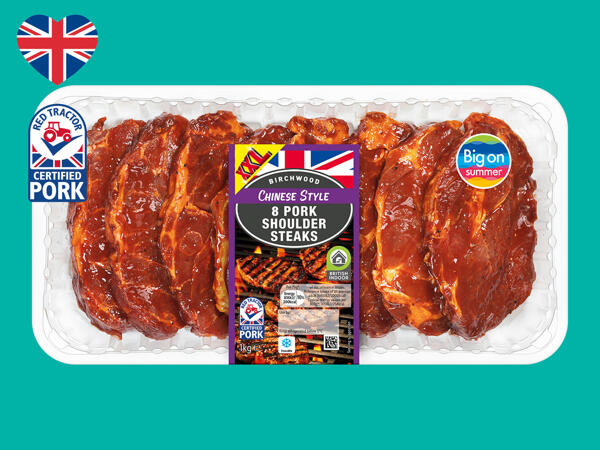 Birchwood 8 Chinese Style British Pork Shoulder Steaks