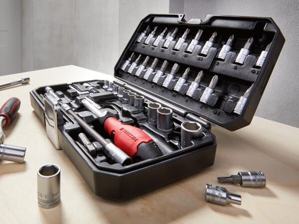 Ratschen-/Bit-Set, 46-teilig