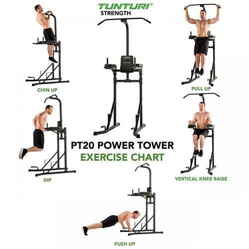 TUNTURI TUNTURI Power Tower Klimmzugstation PT20