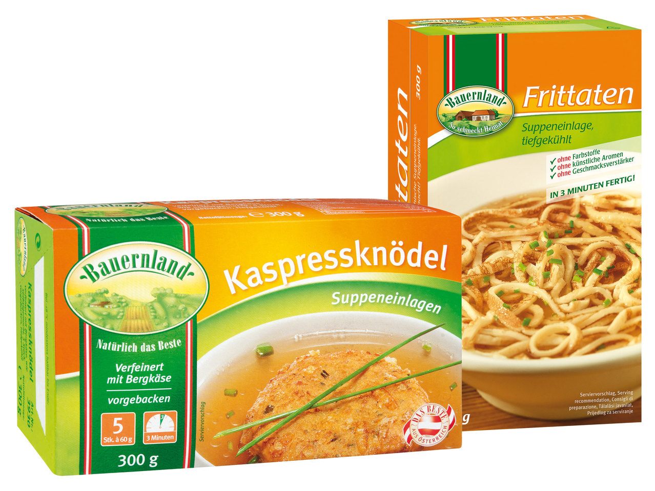 BAUERNLAND Kaspressknödel/Frittaten