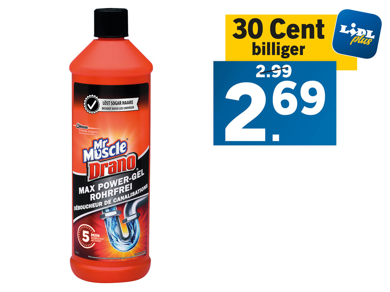 MR. MUSCLE Drano Power-Gel Rohrreiniger