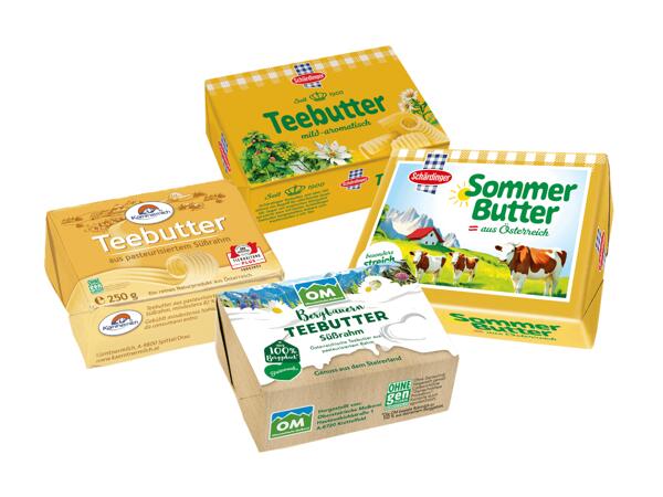 Sauerrahm oder Sommerbutter/Bergbauern Teebutter/Teebutter