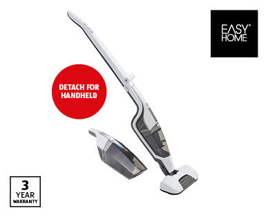 Cordless 2-in-1 Rechargeable Vacuum Cleaner – White