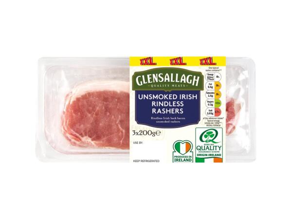 XXL Unsmoked Irish Rashers