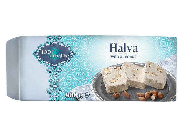 Halva almonds