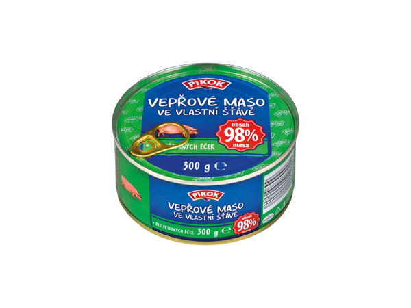 VEPŘOVÉ MASO VE VLASTNÍ ŠŤÁVĚ