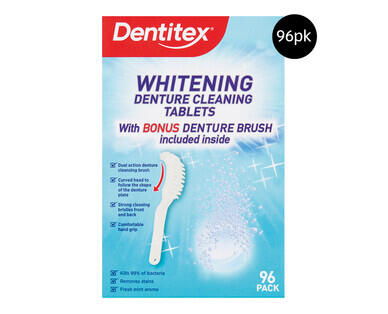 Denture Cleaning Tablets with Brush