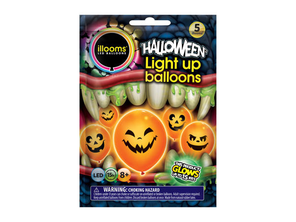 Ilooms Halloween LED Light-Up Balloons