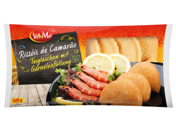 Teigtaschen mit Garnelenfüllung