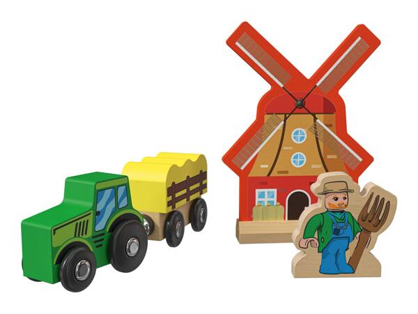 Playtive Farm/​Dinosaur Wooden Train Set