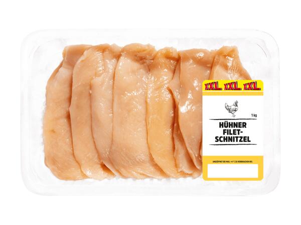 Frische Hendl Filetschnitzel
