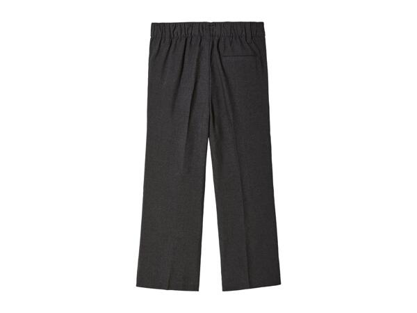 Boys' Regular Fit Grey School Trousers