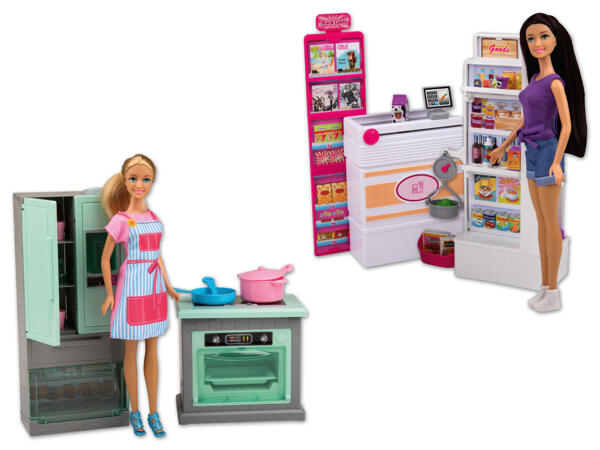 Puppen-Set „Küche/​Supermarkt"