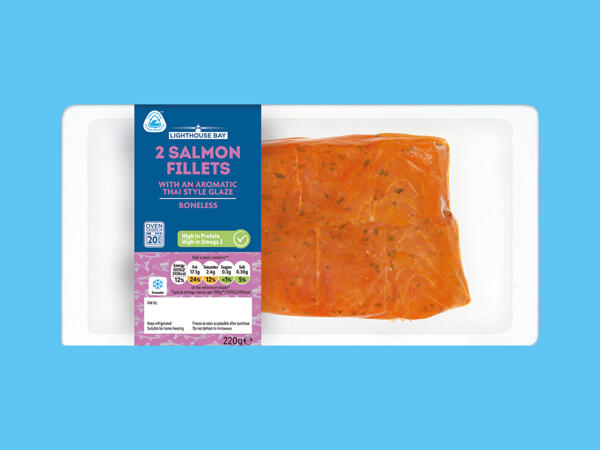 Lighthouse Bay 2 Salmon Fillets with a Thai-Style Glaze