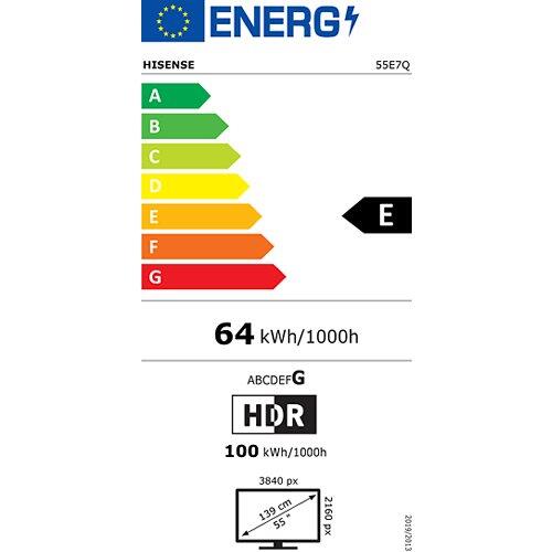 HISENSE 55" (139cm) QLED Smart TV E7Q