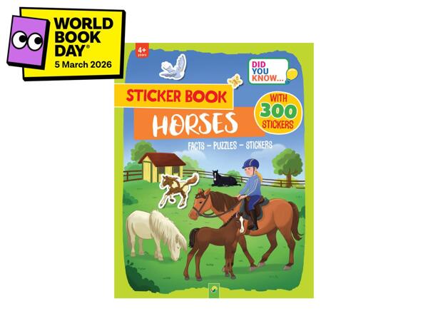 Kids' Educational Sticker Book Assortment