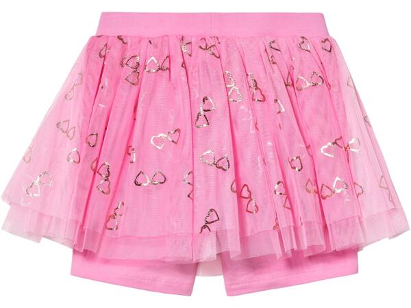 Girls' tulle skirt with shorts