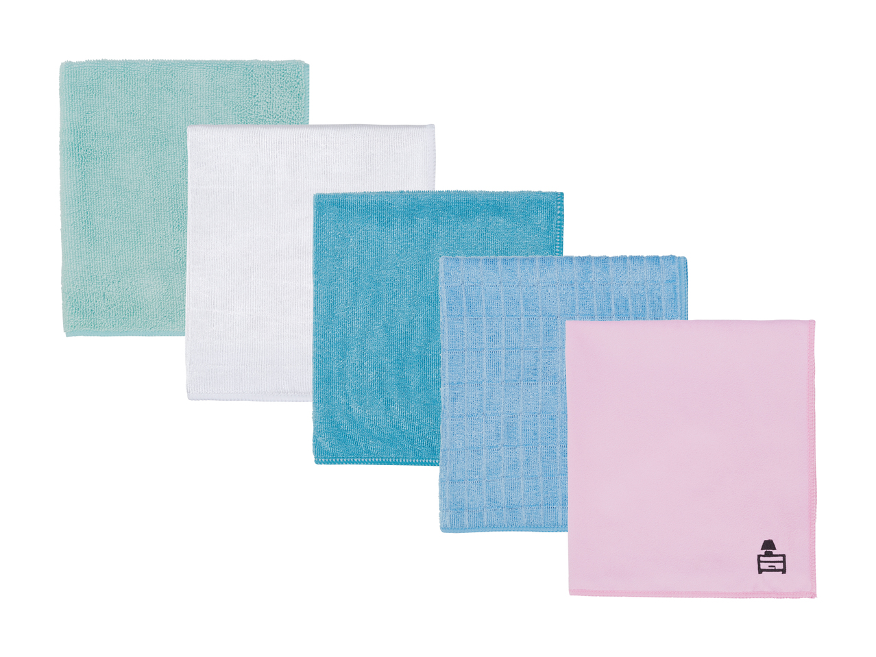 Chiffons en microfibre, lot de 5