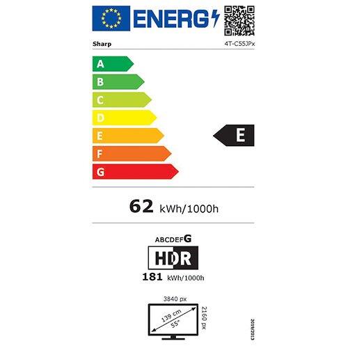 SHARP 55" (140cm) 4K QLED Mini Led 55JP7265E Google TV