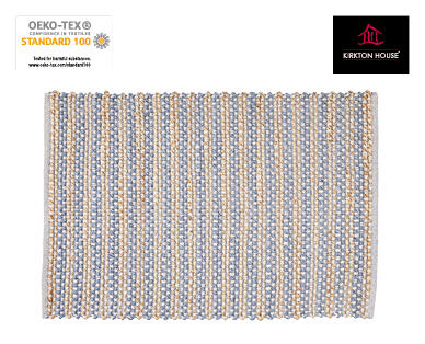 Luxury Fringed Jute/Cotton Decorator Mat