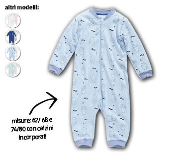 IMPIDIMPI Pigiama intero per bebè/bambini piccoli, confezione doppia