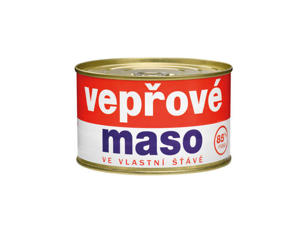 VEPŘOVÉ MASO VE VLASTNÍ ŠŤÁVĚ