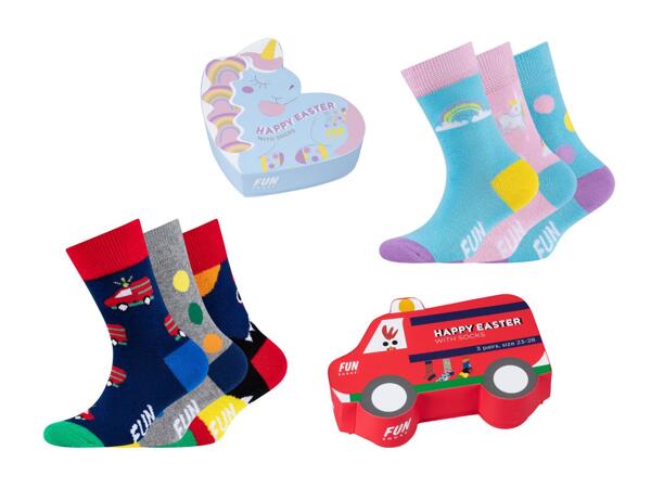 Chaussettes Fun Socks, 3 paires