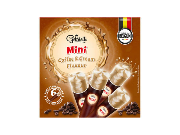 Mini-glaces à l'eau coffee & cream flavour