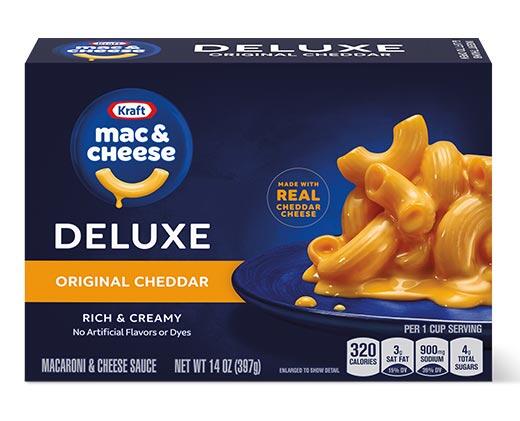 Velveeta/Kraft Deluxe Shells or Macaroni and Cheese