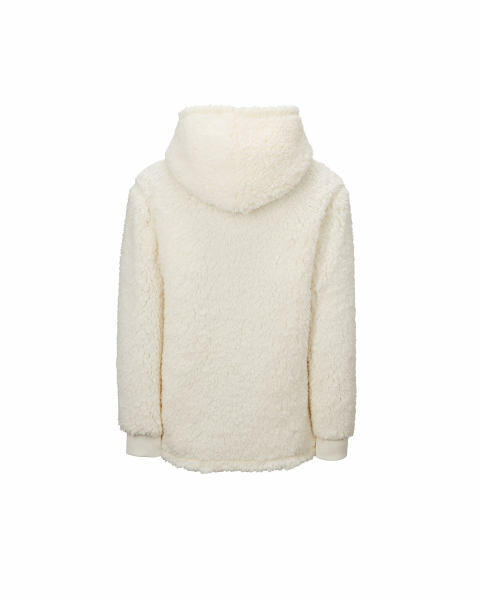 Avenue Ladies' White Borg Hoody