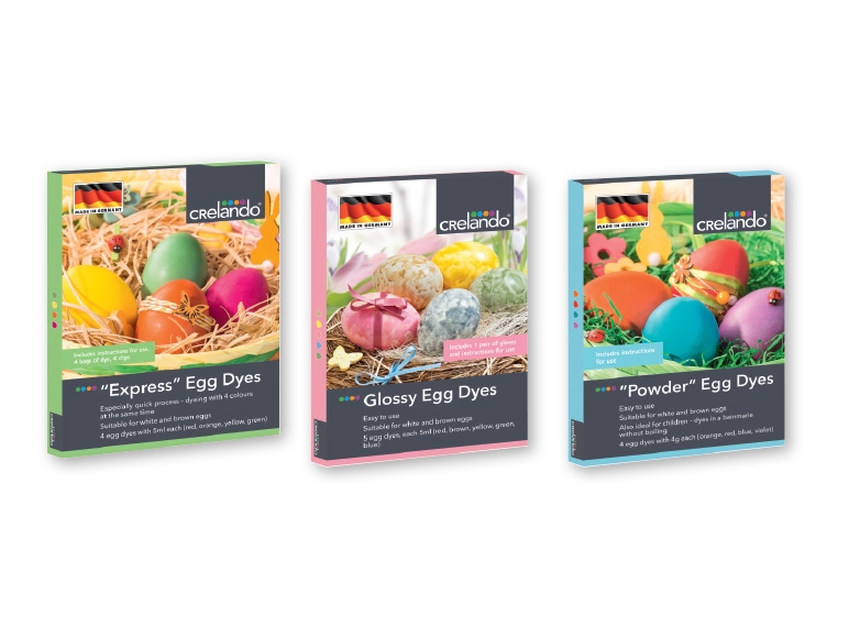 CRELANDO Egg Colouring Set