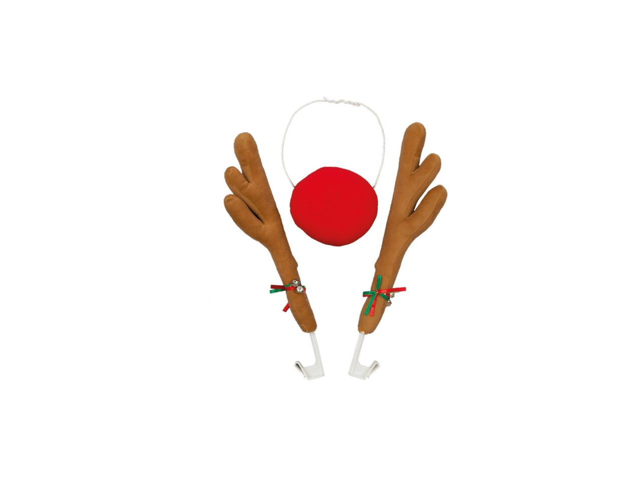 42cm Reindeer Antlers & Nose for Car