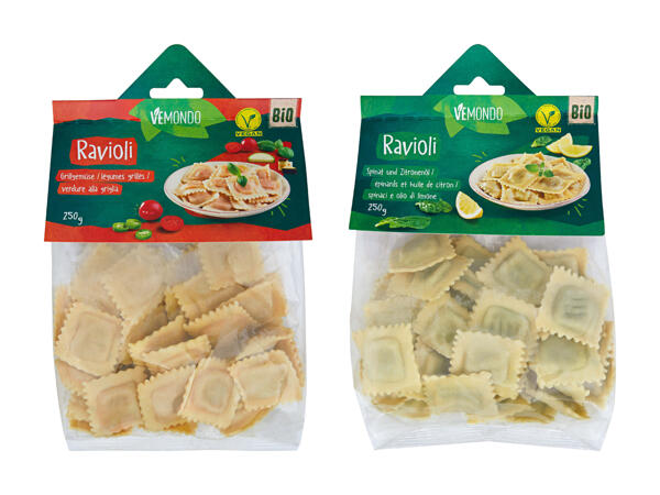 Raviolis végans bio